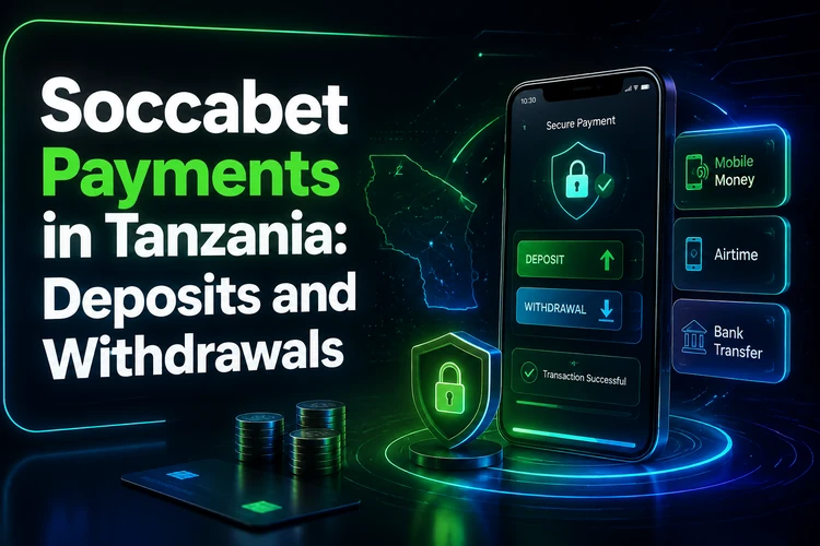 Soccabet Payments in Tanzania: Deposits and Withdrawals